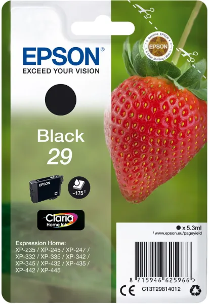 Epson 29 mustekasetti musta