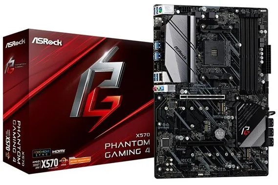 ASRock X570 PHANTOM GAMING 4 Emolevy - AMD X570 - AMD AM4 - DDR4 RAM - ATX