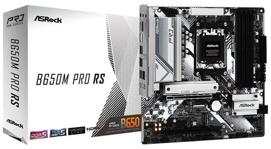 ASRock B650M PRO RS Emolevy - AMD B650 - AMD AM5 - DDR5 RAM - Micro-ATX