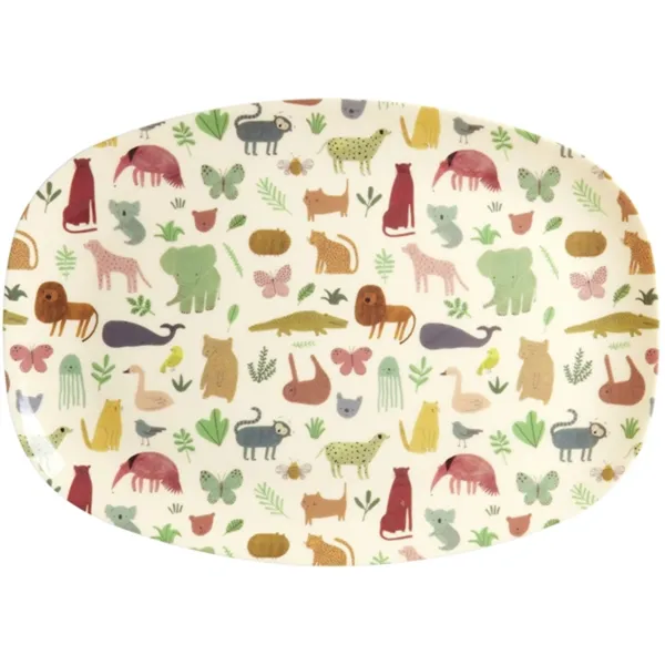 RICE Sweet Jungle Print Lasten Melamiiniastia