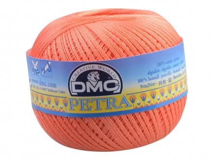 DMC Petra nro 8 Virkkauslanka Unicolor 5608 Koralli