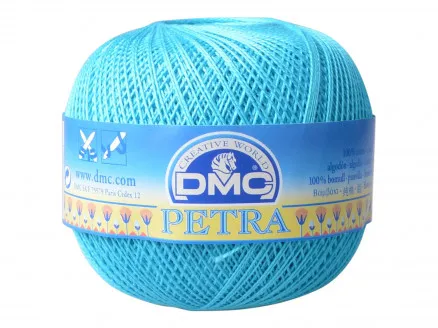 DMC Petra nro 5 Virkkauslanka Unicolor 53845 Turkoosi