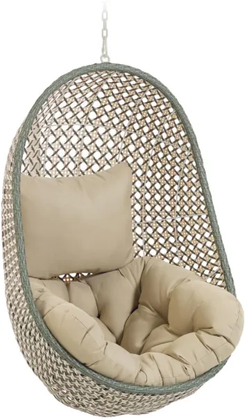 Cira, Ulkokäyttöön tarkoitettu riippuva tuoli, vihreä, K121x84x82 cm