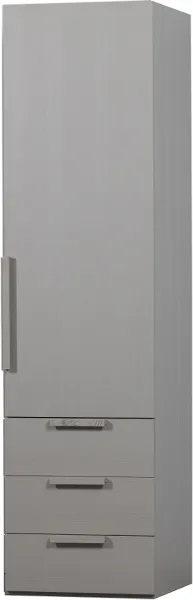 Rens, Vaatekaappi, harmaa, H210x55x58 cm, pähkinä