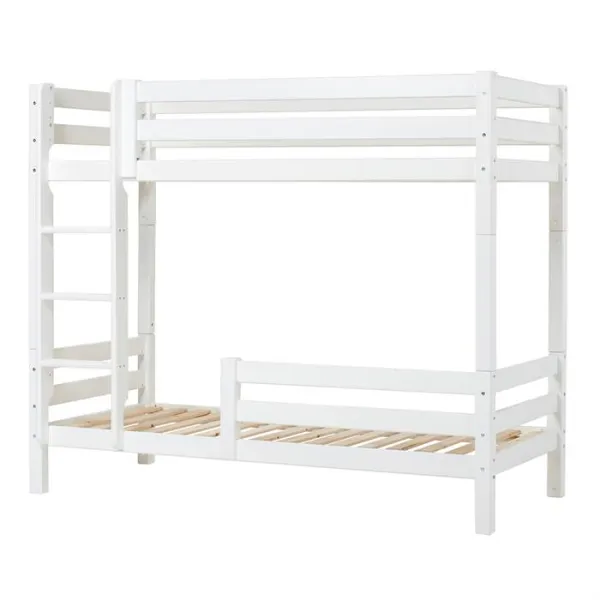 Hoppekids ECO Luxury korkea kerrossänky tikkailla ja turvalaidalla - 90 x 200 cm