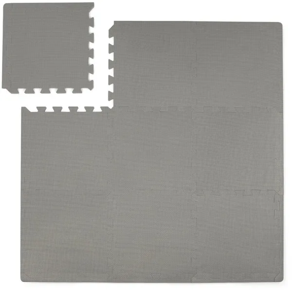 Vaaleanharmaa leikkimatto