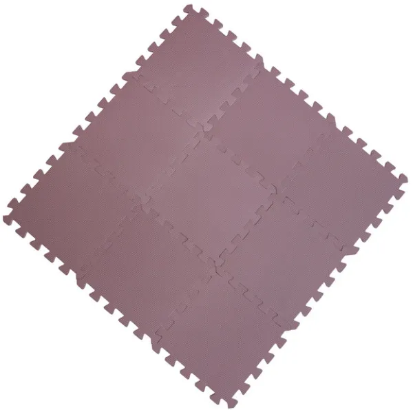 Vaahdotettu leikkimatto Bekids, pölyinen vaaleanpunainen 9 kpl