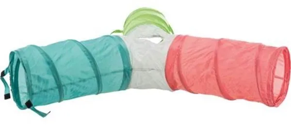 Trixie Leikkitunneli 4 uloskäyntiä laajennettava kääpiökanit 3 × ø 18 × 47 cm - Lajitelma