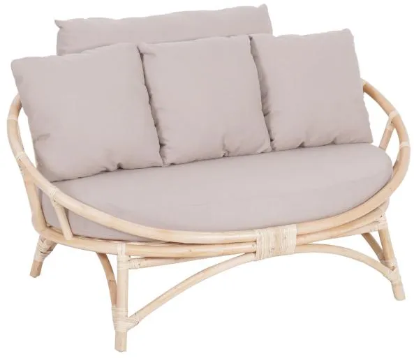 Muscat 2 hengen lounge-setti harmaa 127x102x70cm