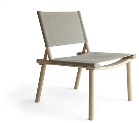 Nikari December Nojatuoli, öljytty saarni/pellavakangas