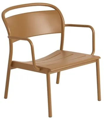 Muuto Linear Steel -nojatuoli, Poltettu oranssi