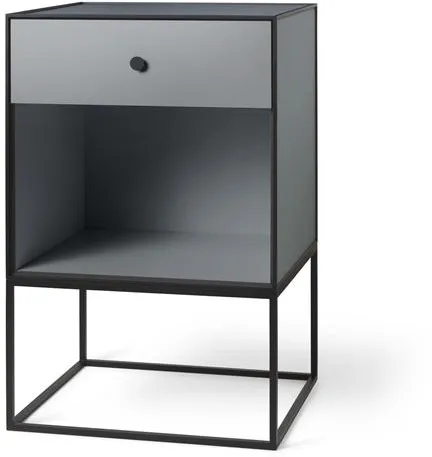 Audo Frame 49 Sivupöytä, jossa 1 laatikko, tummanharmaa