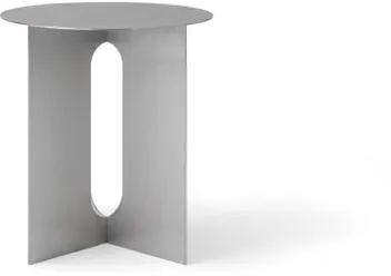 Audo Androgyne-pöydänjalusta sivupöydälle, harjattua terästä