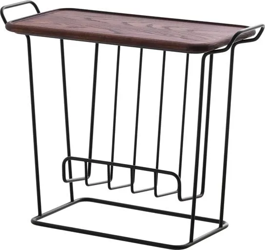 Maze Minnie Mae Wood -sivupöytä Musta/Saarnipuu