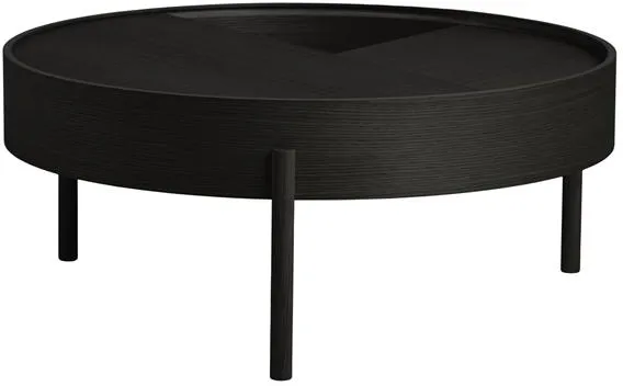 Woud Arc Sohvapöytä Saarnimusta Ø89