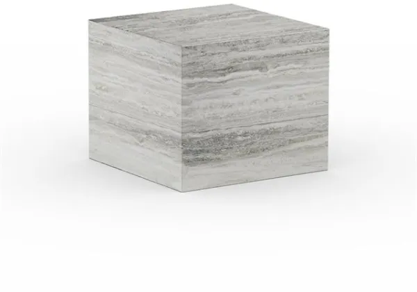 NORR11 Cubism Pieni Hopea Travertiini Sohvapöytä