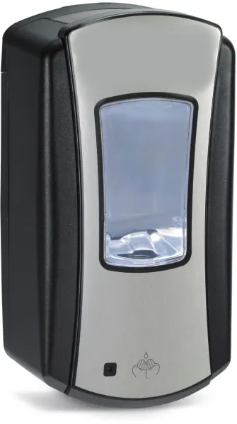 Poistuu: Pristine saippua-annostelija sensorilla, LTX, musta/kromi, 1200 ml