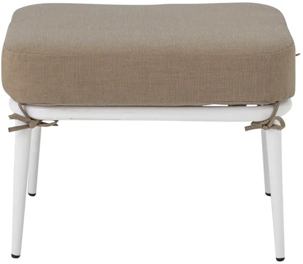 CREATIVE COLLECTION Cia jakkara, tyynyllä - köysi ja valkoinen metalli