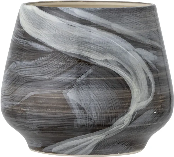 Skjalm, Kukkaruukku, ruskea, kivitavara