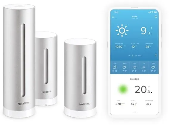 Netatmo Älykäs Sääasema + Lisäsisämoduuli